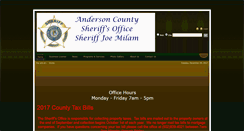 Desktop Screenshot of andersoncountysheriff.com