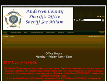 Tablet Screenshot of andersoncountysheriff.com